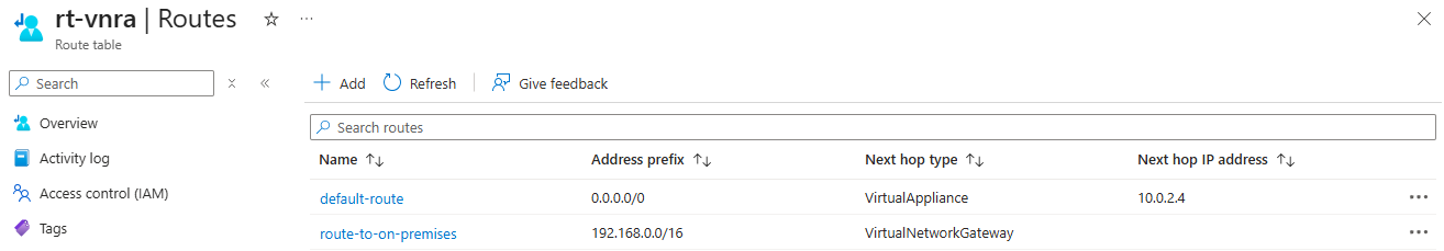 Azure Virtual Network Routing Appliance – a first look